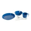 GSI CASCADIAN 1 PERSON TABLE SET Campinggeschirr BLAU -Lager Flair Verkaufsgeschäft 254322001 a cascadian geschirrset gsi
