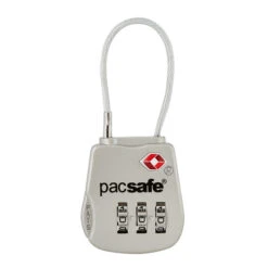 Pacsafe PROSAFE 800 COMBINATION CABLE PADLOCK Gepäcksicherung SILVER